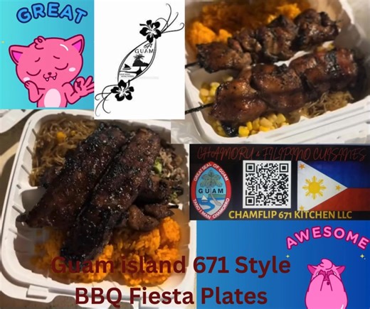 🌺Dinner Appreciation🌺 A huge Guam island style thank you to Mr. Jorven & Mrs. Ysaline wonderful couple for choosing our Guam Island 671 Style BBQ Fiesta Plates for their dinner tonight. 🙏🔥 🍽️ Tonight’s Order Includes: 🔥 Guam 671 Island Style BBQ Chicken 🔥 Island-seasoned ribs 🔥 Chamorro red rice 🔥 Island sides made with love Your support helps keep the spirit, culture, and flavors of Guam alive here in North Dakota. Si Yu’os Ma’åse. 🌺💛 Wishing you both a warm, delicious island evening
