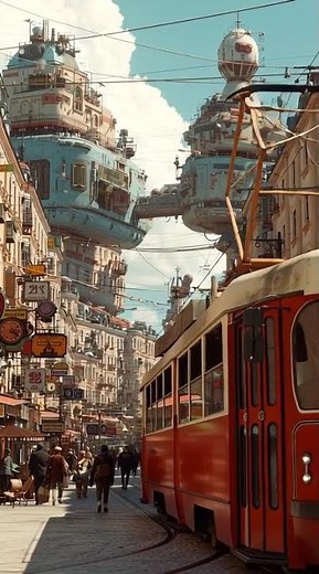 Retro-Futuristic Steampunk City — Cinematic AI Vision