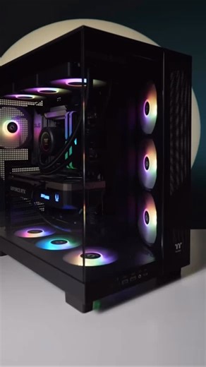 Thermaltake Middle East on Instagram: "Thermaltake All New chassis View 380 XL TG ARGB Mid Tower Chassis is a dual-chamber ATX case with Hidden-Connector Motherboard support, four 120mm Hydraulic Bearing ARGB Lite fans, and space for a 360mm radiator at both the top and motherboard side.#thermaltake #thermaltakegaming #pcgaming #pcgaminglife #gamingcomputer #uae #uae❤️ #dubaï #dubaimall"