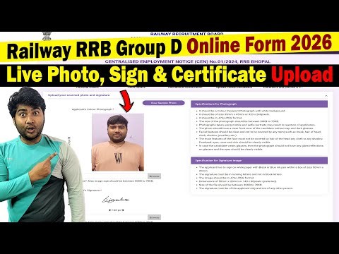 RRB Group D 2026 Photo & Signature Upload Problem Solution & Caste Certificate Upload