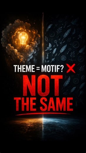 Theme vs Motif — big idea vs repeated clue 💡🔥