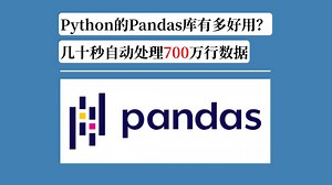 Python的Pandas库有多好用？几十秒自动处理700万行数据