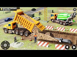 Construction Excavator Game 3D - Gameplay walkthrough part1 Android