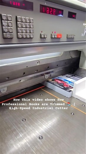 How Professional Books are Trimmed 📚 | High-Speed Industrial Cutter