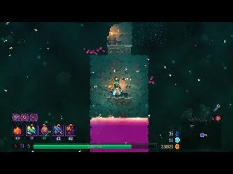 Dead Cells: Finding the hidden Garland Key and Festive Outfit blueprint in 4BC difficulty