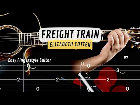 Freight Train | Easy Fingerstyle Guitar Tutorial | Guitar Tab