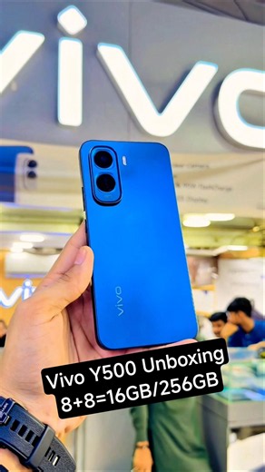 Vivo Y500 Unboxing | 8+8=16GB/256GB | 8200 mAh🔋 90W Fast Charger #kashitack #vivoy500 #shorts #vivo