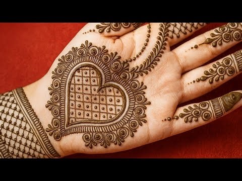 Super Gorgeous Heart Mehndi Design 2025 | Easy & Beautiful Front Hand Mehndi Tutorial| mehndi design