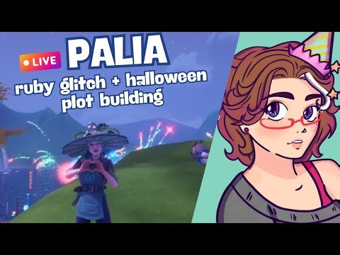 Farming Starred Rubies + Halloween Plot Build | Let's Play Palia