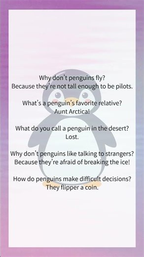[JOKE] More penguin jokes & silly animals 🐧🐒🦜