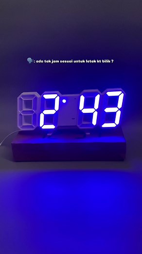 Jam LED nii memang sesuai letak kt bilik atau ruang tamu rumah korang #jamdinding #jamLED #jamdigital #4u #foryoupage