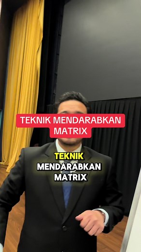 Teknik Mendarabkan Matrix dengan Mudah