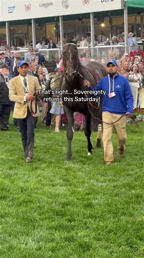 SOVEREIGNTY returns to Churchill Downs this Saturday for the $2 million StephenFoster Stakes 👑
