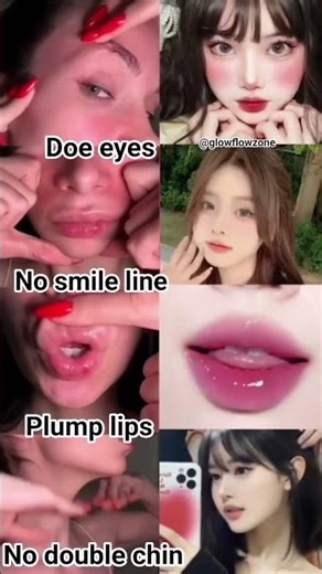 Perfect Soft Beauty Glow Up 😍 Doe Eyes + Plump Lips Transformation You’ll Love!
