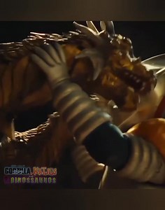 #Godzilla e #JetJaguar vs #KingGhidorah #TohoGodzilla #Tokusatau #Godzilla70 | Godzilla, Kaijus & Dinossauros
