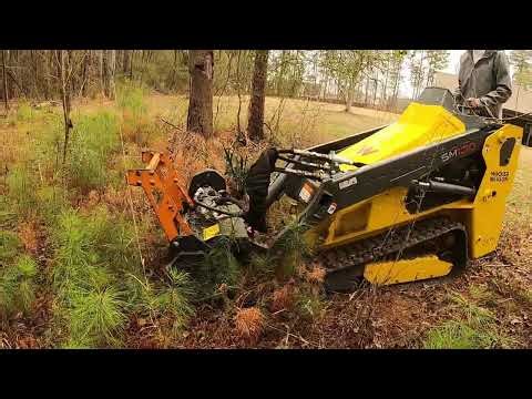 MINI MULCHING OUT MY BROTHERS BACKYARD BEFORE THE ICE STORM HIT!