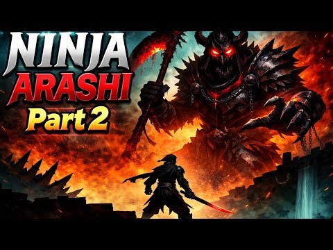 Ninja Arashi Part 2 Shadow Warrior Challenge#ShadowGame#NinjaGameplay#DarkAdventure#PlatformerGame