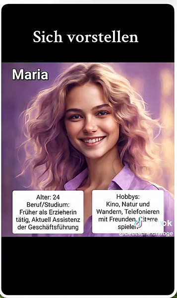 🔹️Sich vorstellen🔹️ #deutsch #deutschland #german #germany #germanlanguage #sprache #tiktokviral #lernenmittiktok #tik_tok_ #tiktok #tiktok_germany #europe #tiktoker #tik_tok #lehrer #recommendations #life #like #viraltiktok #viralvideo #viralvideos #немецкий #німецька #berlin #німецькамова #sichvorstellen #vorstellung #deutsch_a1 #deutsche #maria #schule #lernen #tiktoker #tiktokviral