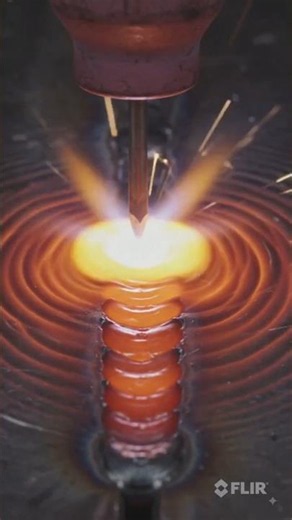 TIG Welding in Thermal Camera = Insane Glowing Heat Pool 🔥| THERMAL CAMERA WELDING SERIES PART#001