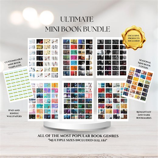 Ultimate Mini Book Cover Bundle | 1400  Printable Covers for Bookish Crafts (digital Download) - Etsy