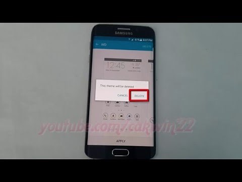Android Lollipop : How to Delete Theme on Samsung Galaxy S6