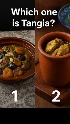 which one is the tanjia and how can I make #MoroccanFood #Tangia #Tagine #FoodQuiz #MoroccoCuisine