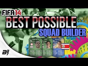 BEST POSSIBLE COSTA RICA TEAM! w/ iMOTM CAMPBELL AND RUIZ | FIFA 14 Ultimate Team Squad Builder
