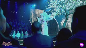 18K views · 140 reactions | Unicorn rode their rainbow right on to the Masked Singer stage. Who's under that horn? | The Masked Singer Australia | Facebook
