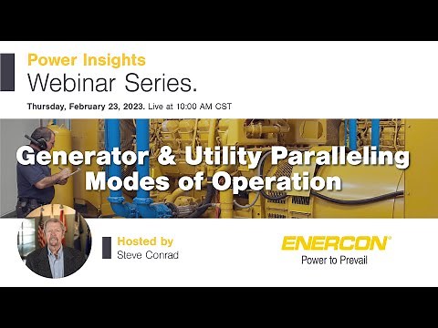 Generator and Utility Paralleling Modes of Operation