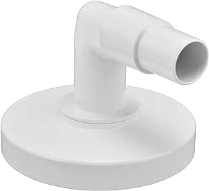 5.9" Pool Skimmer Vacuum Plate for Haywar, Swimming Pool Vacuum Plate Adapter, Skimmer Adapter, Exact Replacement 90° Elbow & Plate Low Profile Skimmer Vac Adaptor, 1.2" Outer Caliber