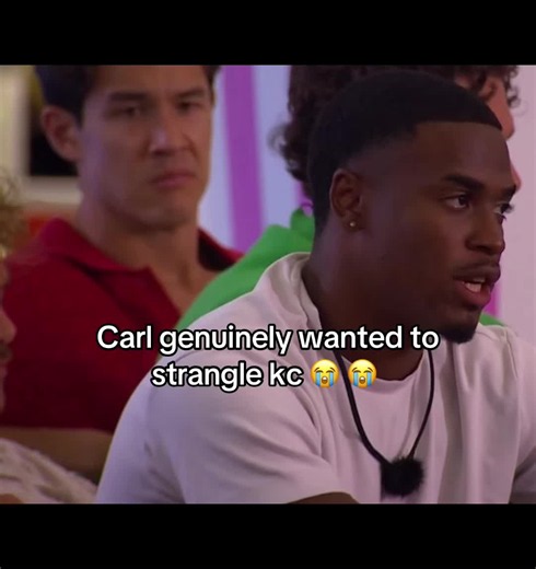 HE DOESNT NOT LIKE THIS MAN LMAOAOAOO #loveislandusa #carl #kc #fypage #foryou (love island ep 25; love island movie night; Carl and kc; love island USA move night)