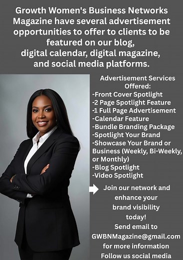 105 reactions | Growth Women's Business Networks Magazine have...