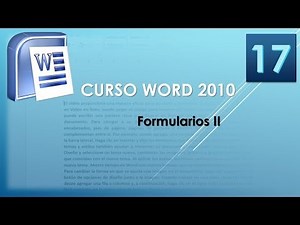 Word 2010 AV Course. Forms II. Video 17