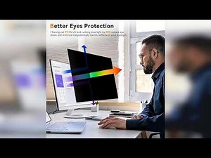 Review: [2 Pack] 24 Inch Computer Privacy Screen for 16:9 Aspect Ratio Widescreen Monitor, Eye...
