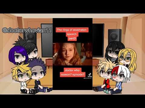 MHA Reacts to ??? as The Doctor || Part 1