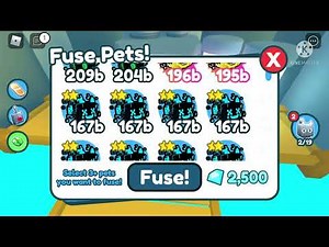 Rainbow Haxolotil best fusing methods (Pet Simulator X)