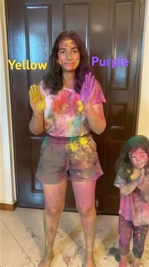 Yellow and purple color… can you guess? #kidsactivities #cute #kidseducatio #kidsmood