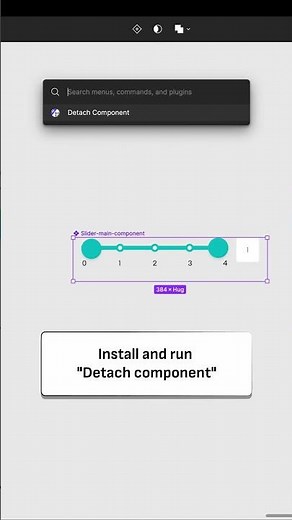 How to detach a main component in Figma