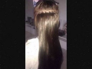 Extensions mit Tressen und Microringen