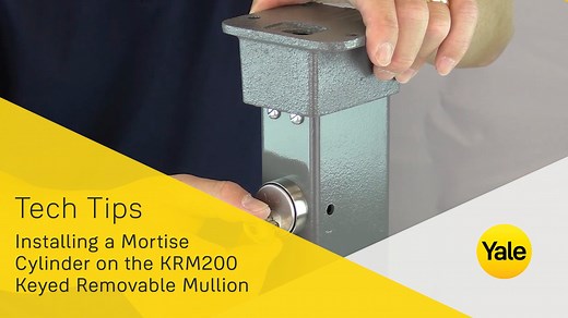 Installing a Mortise Cylinder on the KRM200 Keyed Removable Mullion - Technical Product Support