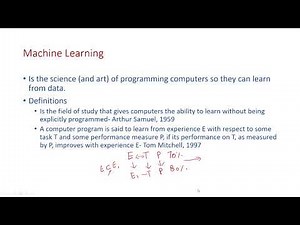 Lecture 01: Introduction to Machine Learning Part - 1
