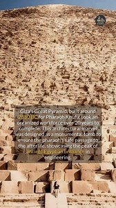 The Great Pyramids of Giza are a testament to ancient Egyptian ingenuity. | GoodScience | Facebook