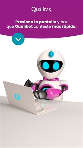 Quálitas Compañía de Seguros on Instagram: "El Quali-Bot de Quálitas 🤖 es tu asistente virtual disponible a toda hora⏳ para que tú no tengas que esperar. Reportes, dudas, asistencia vial... 🚨en un toque. 📲 ¡Mándale mensaje cuando necesites ayuda! #Qualitas #SegurosMéxico #Qualibot"