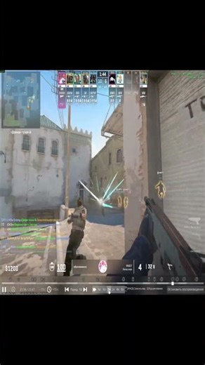 CS2 double kill with one bullet without wallbang #shorts