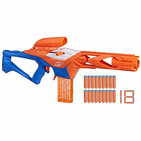 Nerf N Series Pinpoint Blaster, Clip, 18 N1 Darts for Boys and Girls, Ages 8
