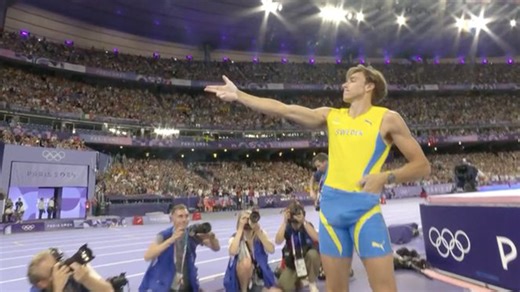 Duplantis beats pole vault world record before 'very iconic' celebration