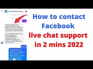 How to Contact Facebook Live Chat Support 2023