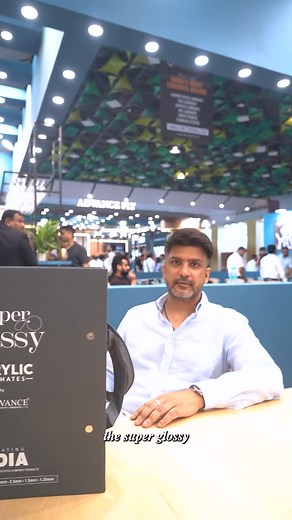 Qube Designs by Karan Sethi on Instagram: "Exploring brilliance at #Matecia2025 ✨ At the heart of innovation and design, I found myself captivated by Advance Laminates’ Super Glossy Acrylic Collection — a flawless fusion of luxury, strength, and reflection. From mirror-like finishes to perfectly matched edge-bands, this range is a game-changer for interiors. Proud to experience a stall that not only showcases materials but celebrates creativity. Advance Laminates — Har Surface ka ek Solution. #K