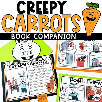 Creepy Carrots, October Reading Comprehension Activities & Halloween STEM