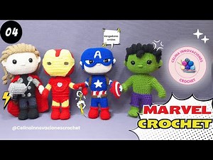 Marvel Crochet Tutorial #4 Superhero Amigurumi by Celina Crochet Innovations